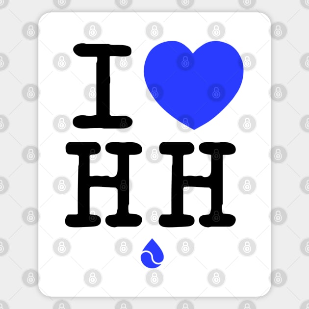 I Love Hydro Homies Black Sticker by felixbunny